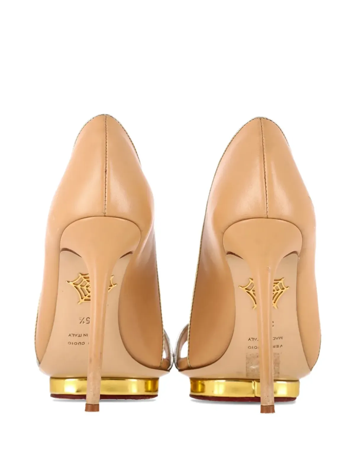 Charlotte Olympia Christine メタリックトリム サンダル - 画像2