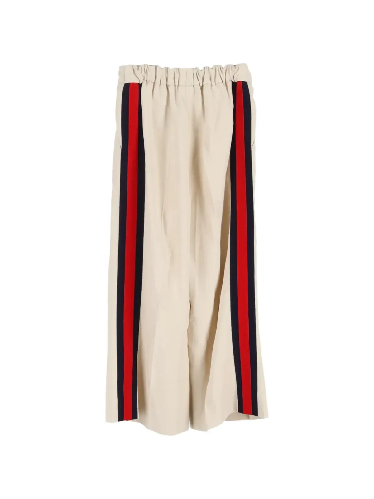 Gucci Pre-Owned ストライプディテール クロップドパンツ - 画像2