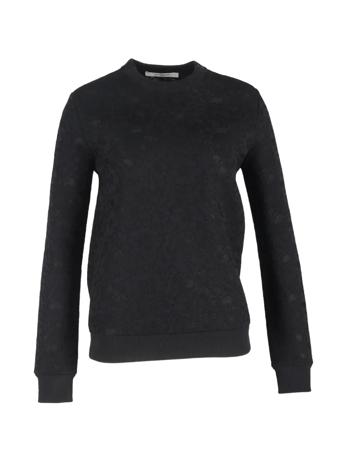 Givenchy Pre-Owned レース付き クルーネック スウェット - 画像1