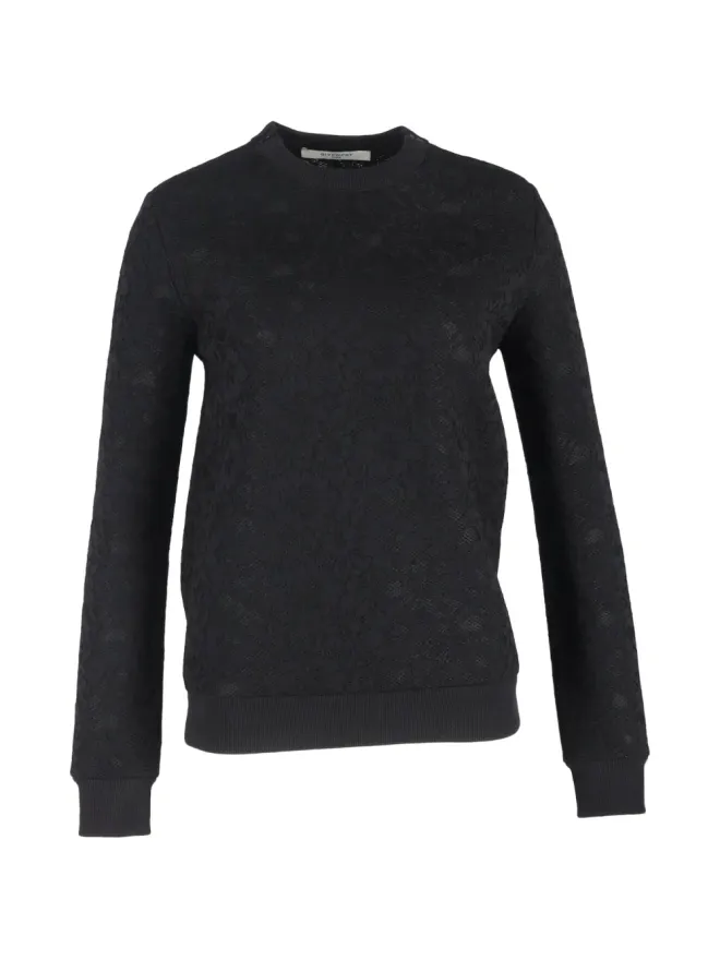 Givenchy Pre-Owned Givenchy Pre-Owned レース付き クルーネック スウェットの商品画像