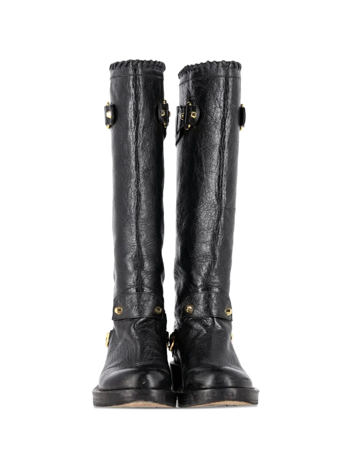 Balenciaga Pre-Owned ニーハイ ライディングブーツ - 画像4