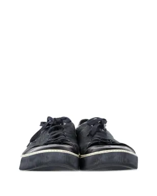 Lanvin Pre-Owned DBB1 クロコダイル型押しスニーカー - サムネイル4