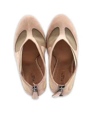 Alaïa Pre-Owned アズゼディーヌ・メッシュブーツ - サムネイル4