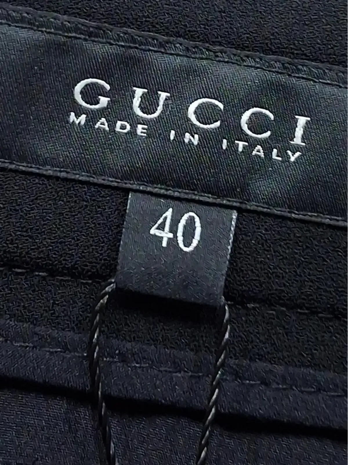 Gucci Pre-Owned フラットフロント テーラードパンツ - ブラック - 画像3