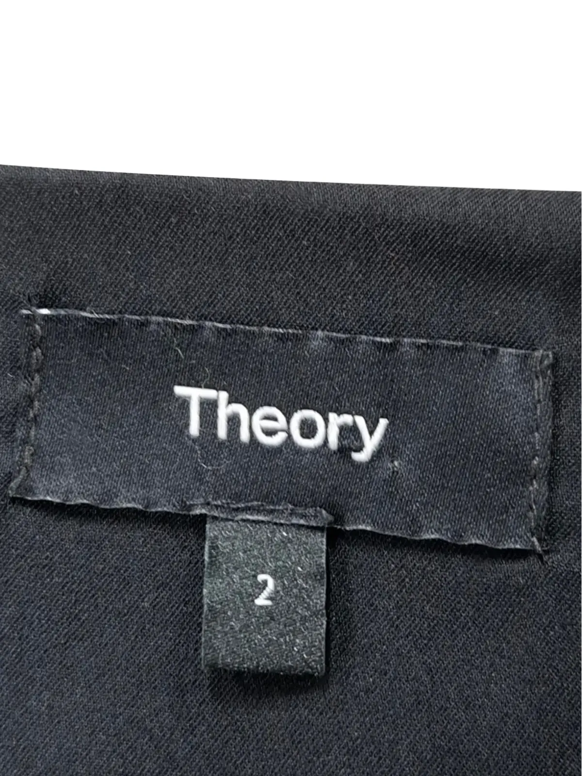 Theory クレープ生地Vネックミニドレス - 画像3