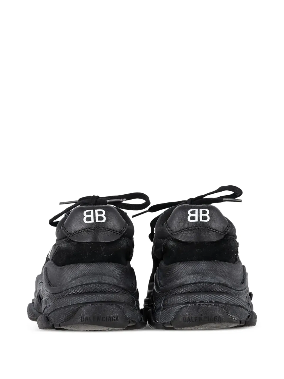 Balenciaga ビンテージ トリプルS レースアップスニーカー - ブラック - 画像3