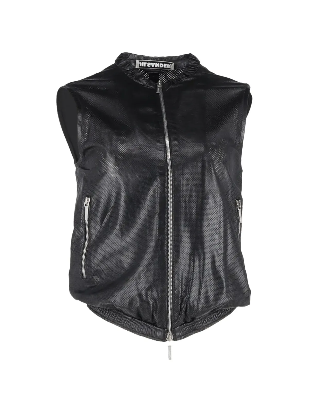 Jil Sander Pre-Owned ジップアップ レザー ジレ - 画像1