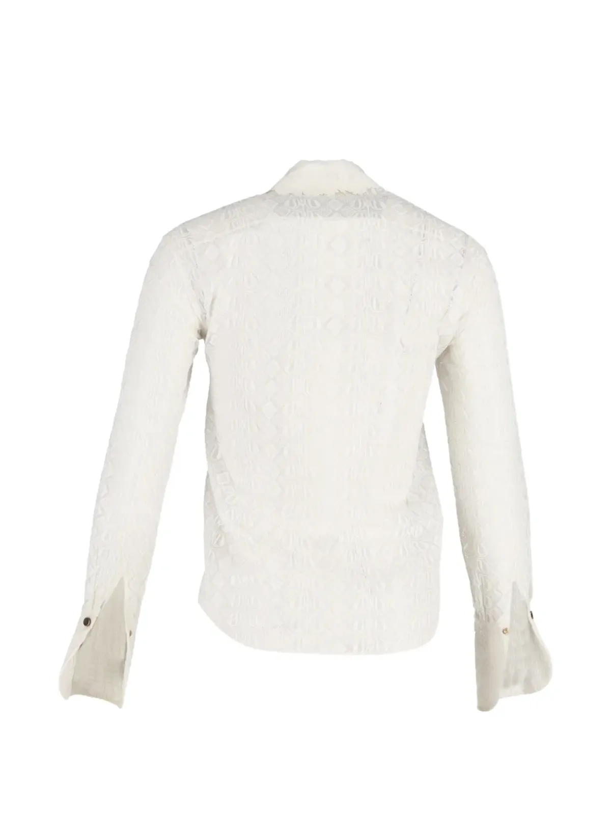 Chloé Vintage レースボタン留めシャツ - ホワイト - 画像2