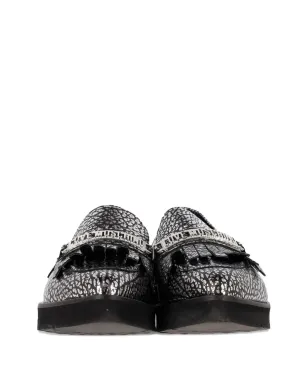 Moschino Pre-Owned クラックドアクセント ローファー - サムネイル5