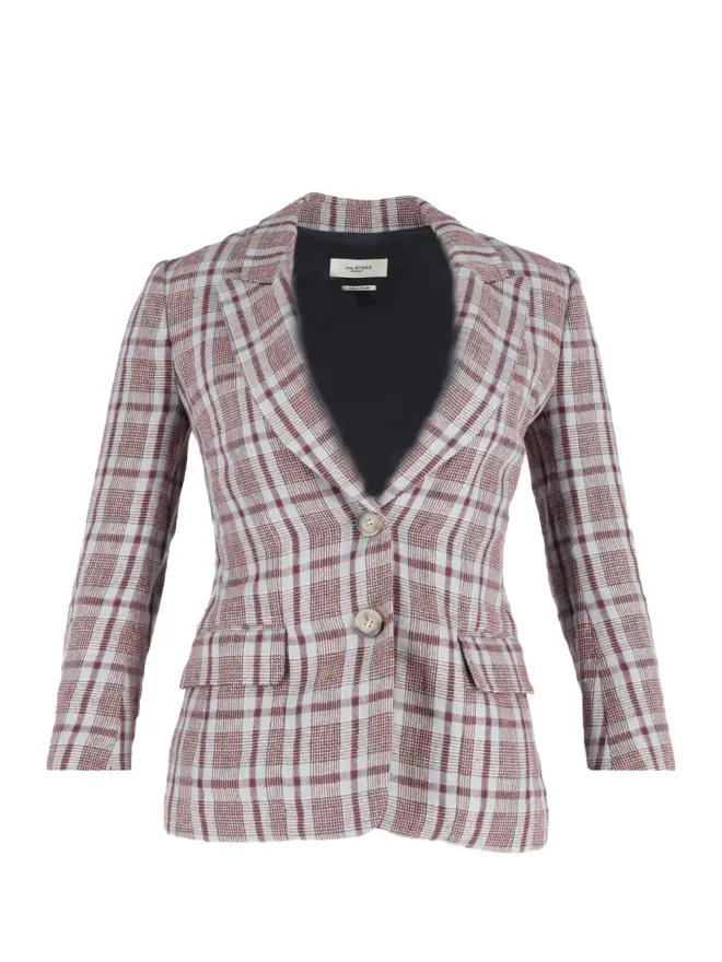 Isabel Marant Vintage Isabel Marant Vintage 格子柄ブレザー - Neutralsの商品画像