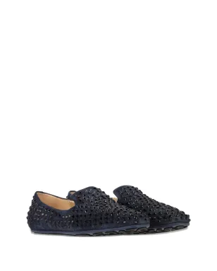 Jimmy Choo ビンテージ スタッズ付きローファー（ブルー） - サムネイル2