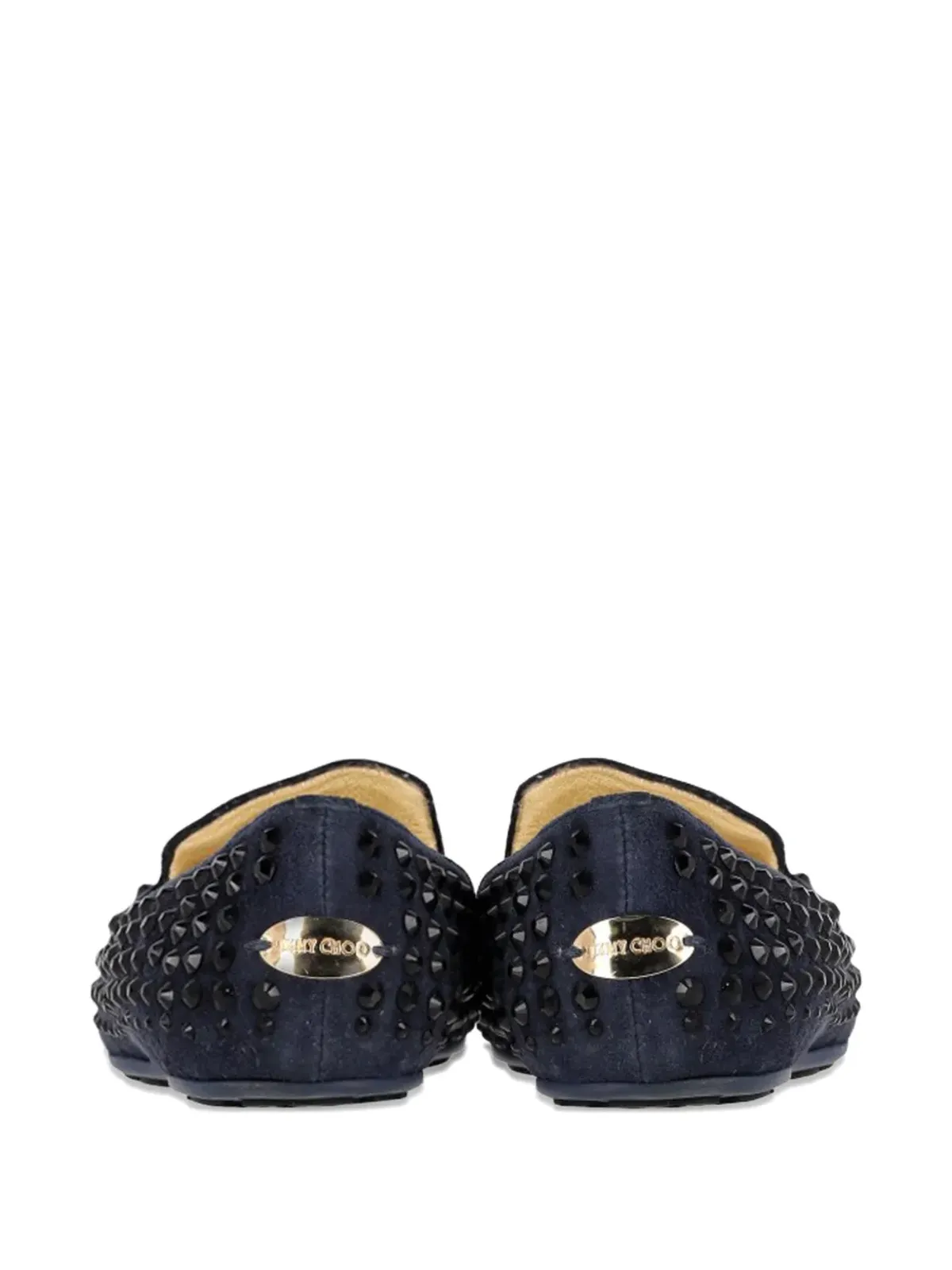 Jimmy Choo ビンテージ スタッズ付きローファー（ブルー） - 画像4