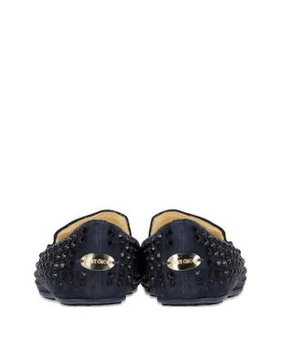 Jimmy Choo ビンテージ スタッズ付きローファー（ブルー） - サムネイル4