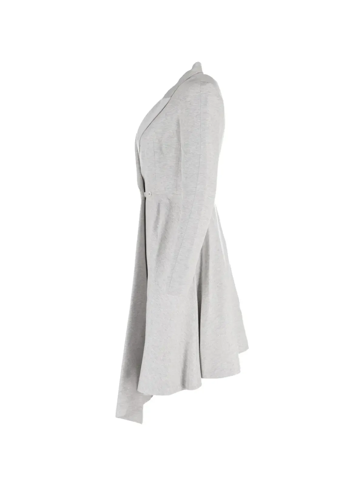 Christian Dior Pre-Owned asymmetric midi Coat - Grey - 画像3
