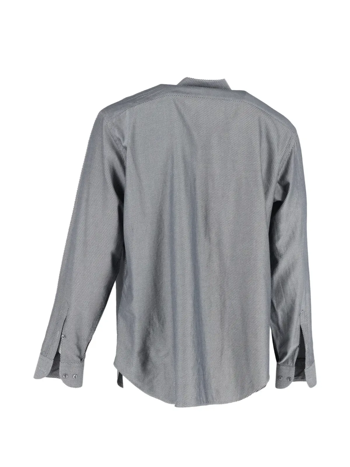 Giorgio Armani Pre-Owned diagonal striped long sleeve shirt - Grey - 画像2