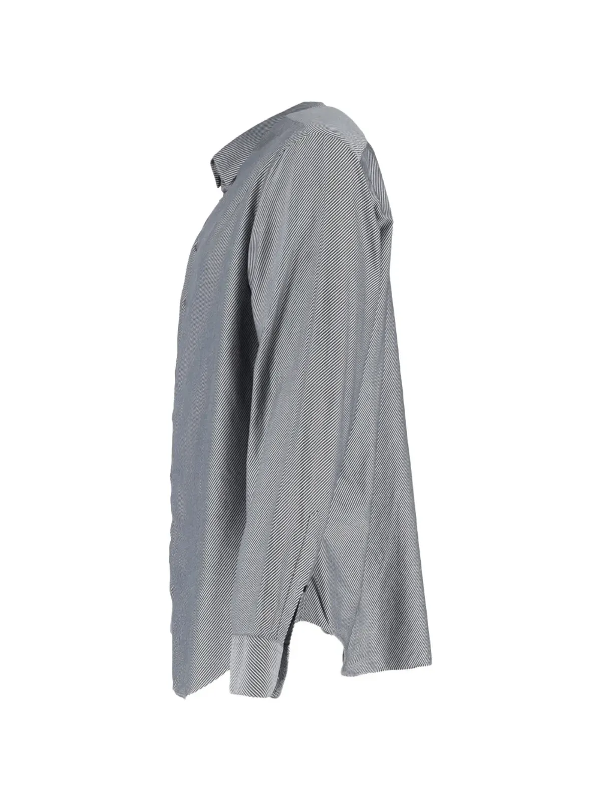 Giorgio Armani Pre-Owned diagonal striped long sleeve shirt - Grey - 画像3