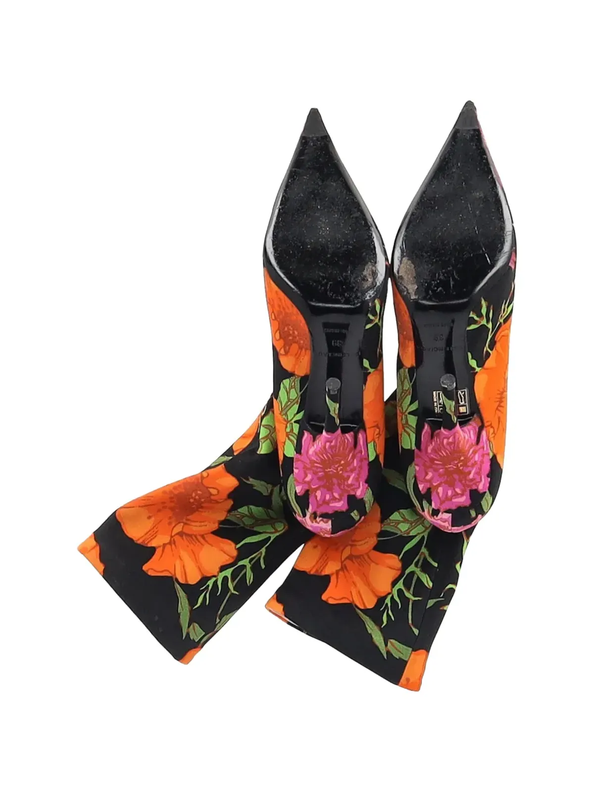 Balenciaga Pre-Owned 花柄プリントのソックブーツ - 画像5