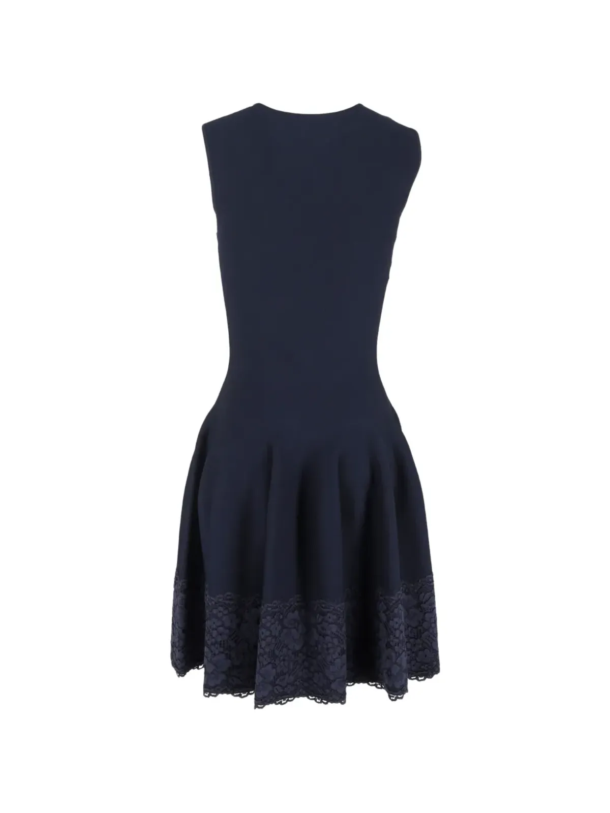 Carolina Herrera Vintage レーストリム ミディドレス - 画像2