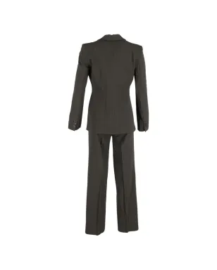 Giorgio Armani Pre-Owned グリーンのシングルブレストスーツ - サムネイル2