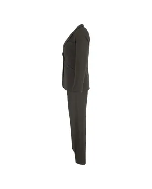 Giorgio Armani Pre-Owned グリーンのシングルブレストスーツ - サムネイル3