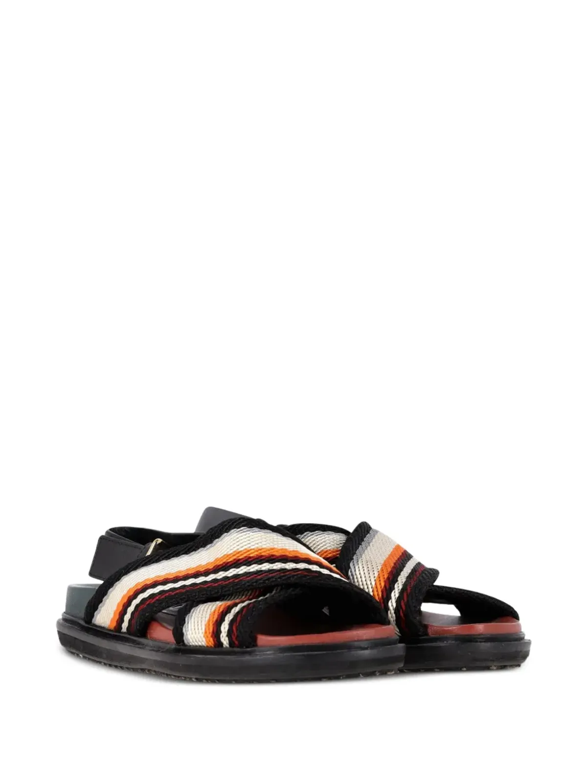 Marni Pre-Owned Fussbett sandals - ブラック - 画像2