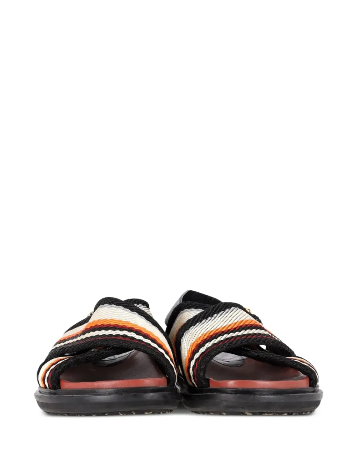 Marni Pre-Owned Fussbett sandals - ブラック - 画像3