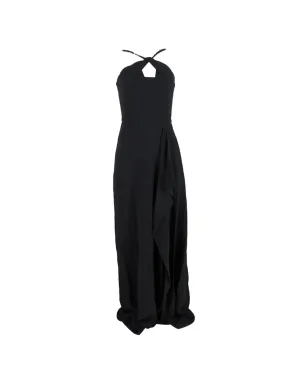 Roland Mouret エンベリッシュド・ストラップ・マキシドレス ブラック - サムネイル1