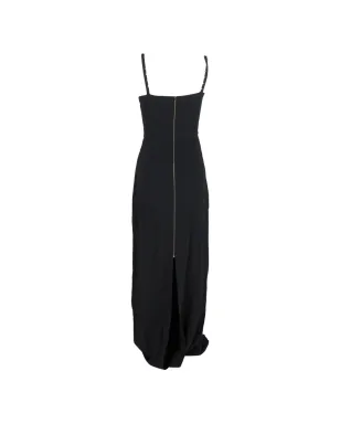 Roland Mouret エンベリッシュド・ストラップ・マキシドレス ブラック - サムネイル2