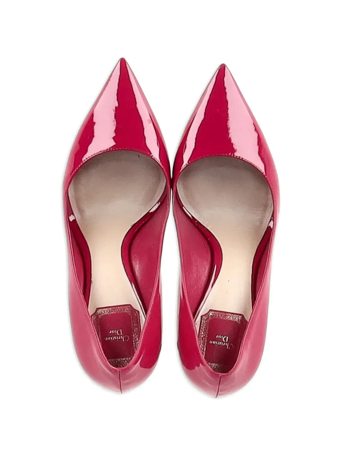 Christian Dior Pre-Owned ポインテッドトゥ パテントレザー パンプス - ピンク - 画像5