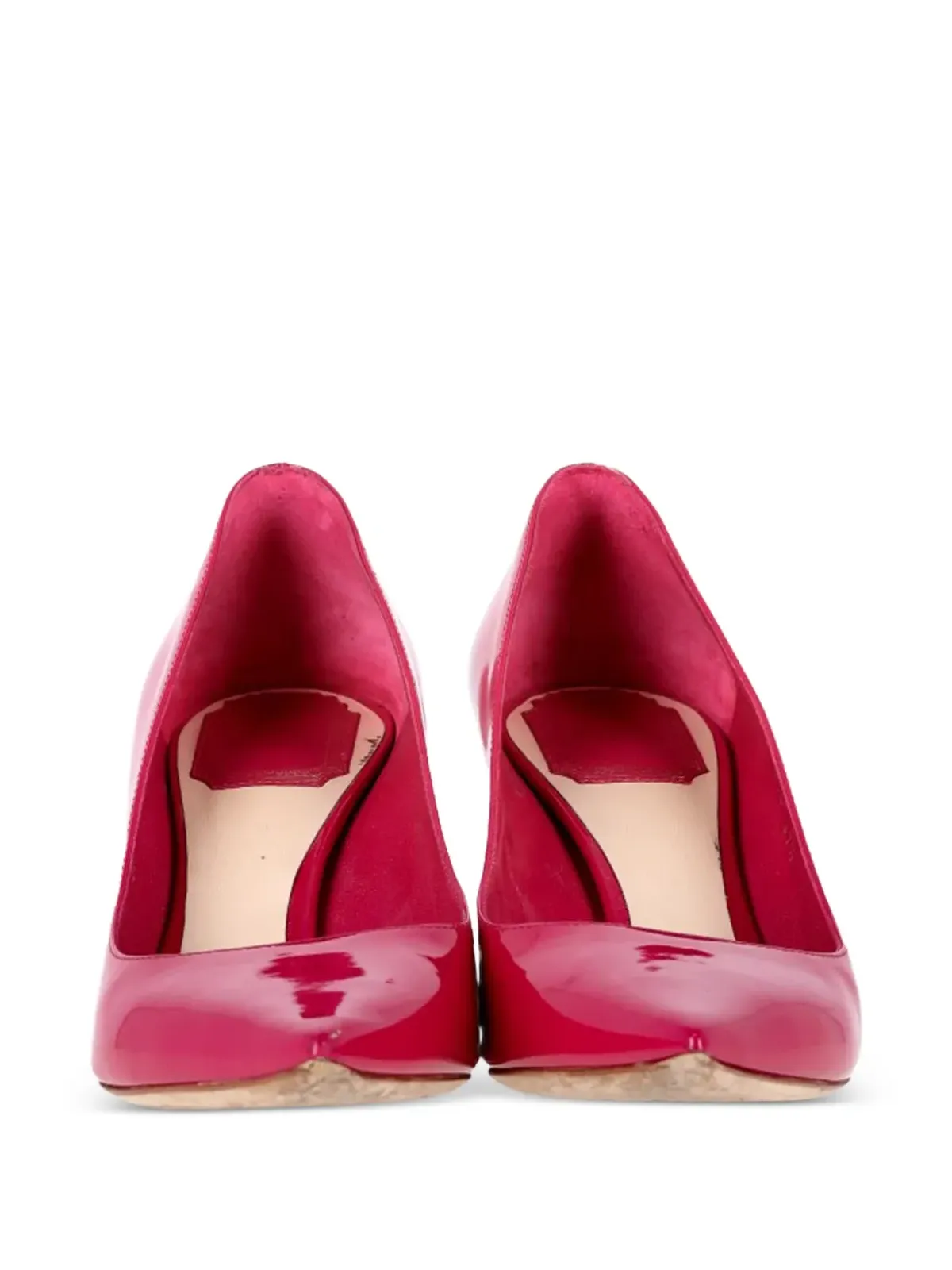 Christian Dior Pre-Owned ポインテッドトゥ パテントレザー パンプス - ピンク - 画像3