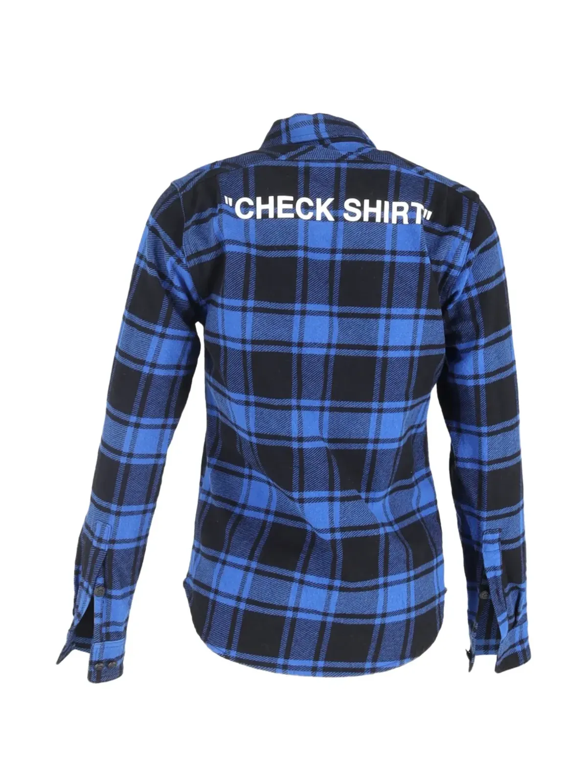 Off-White Pre-Owned チェック柄 ボタンダウン長袖シャツ - Blue - 画像2