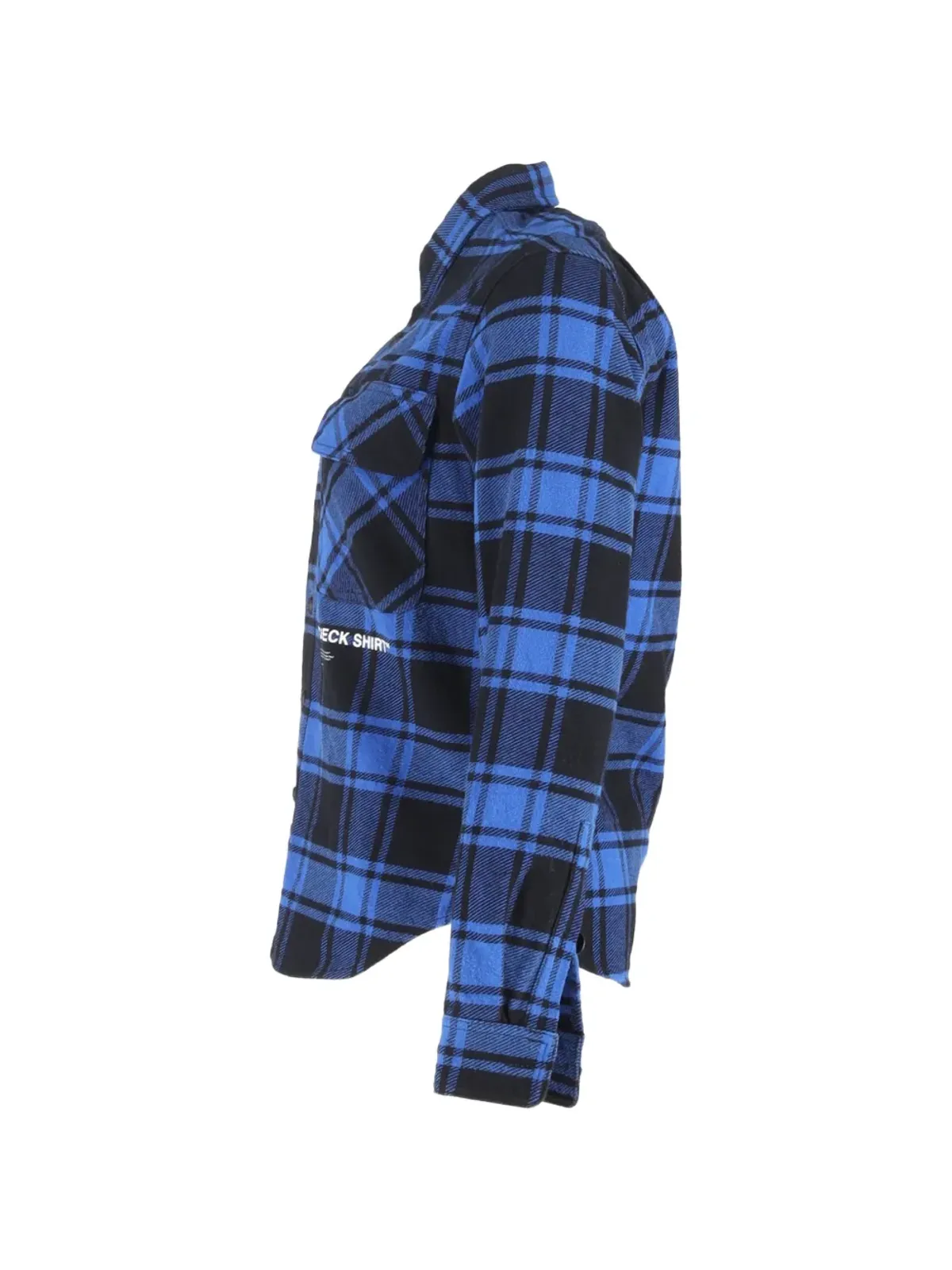 Off-White Pre-Owned チェック柄 ボタンダウン長袖シャツ - Blue - 画像3