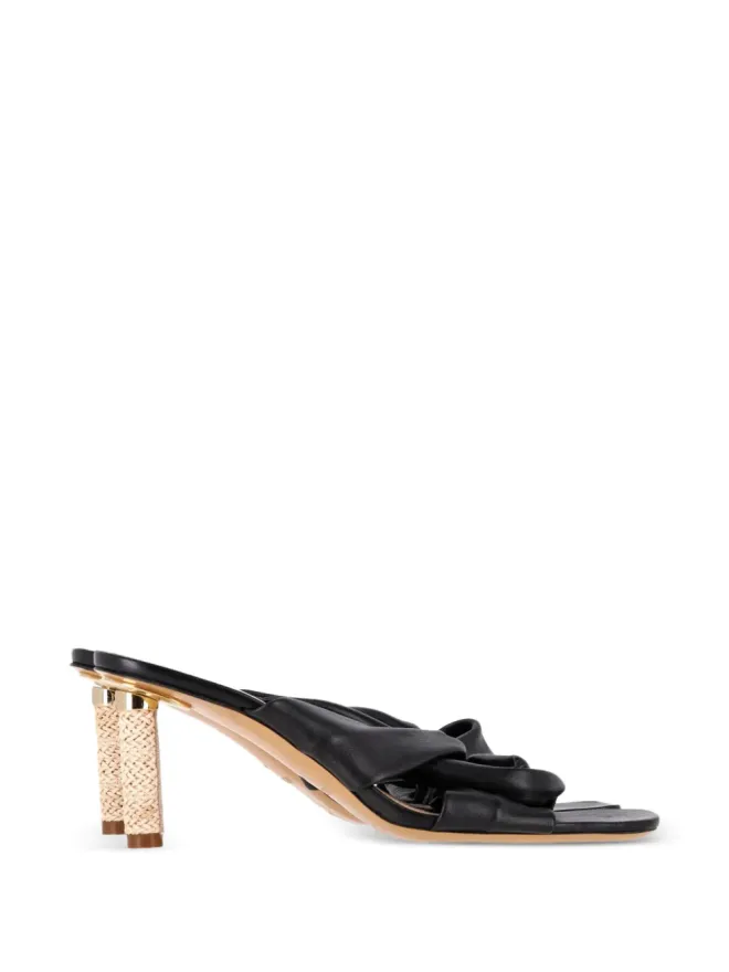 Jacquemus Pre-Owned Jacquemus Pre-Owned Bellagio crossover sandals - Blackの商品画像