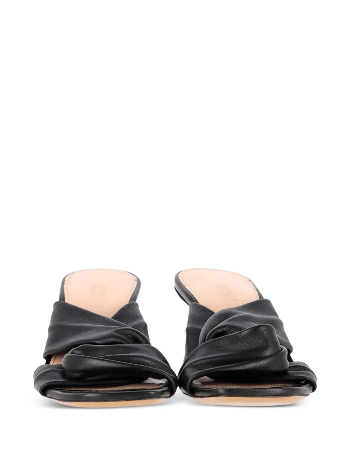 Jacquemus Pre-Owned Bellagio crossover sandals - Black - 画像5