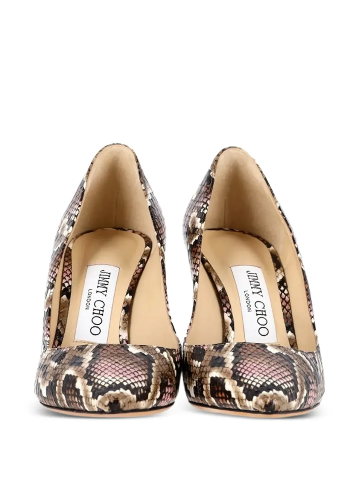 Jimmy Choo Pre-Owned ロミー・スネークエンボスパンプス - 画像3