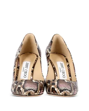 Jimmy Choo Pre-Owned ロミー・スネークエンボスパンプス - サムネイル3