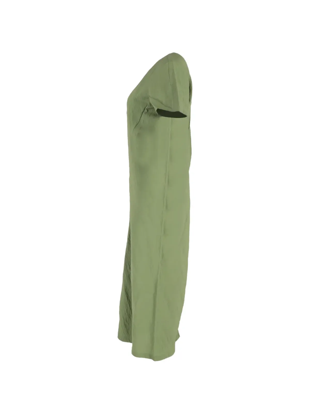 Jil Sander Pre-Owned gathered short-sleeve mini dress - Green - 画像3