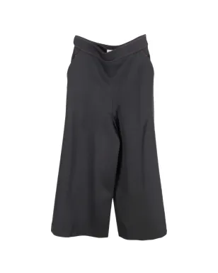 Temperley London ハイライズ ウエスト ワイドレッグパンツ - ブラック - サムネイル1