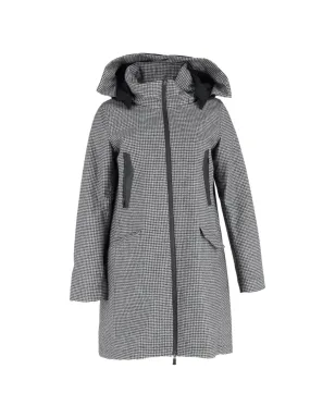 Herno ハウンドトゥース ジップアップコート（グレー） - サムネイル1