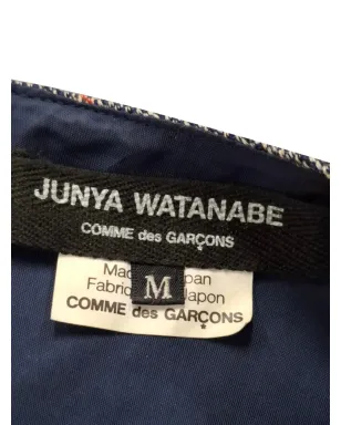 Junya Watanabe Comme des Garçons Pre-Owned グレーのチェック柄ロングスリーブドレス - サムネイル3