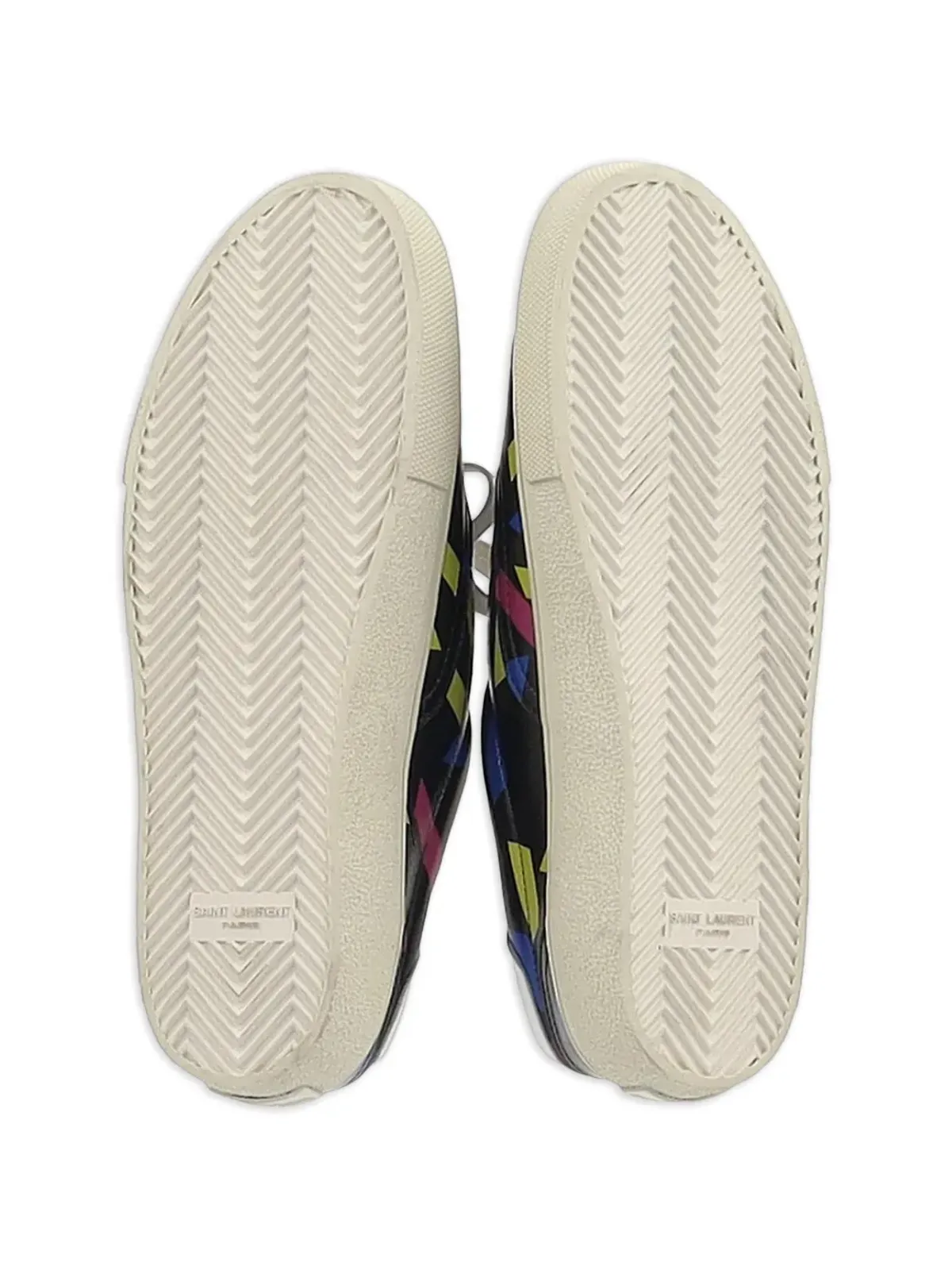 Saint Laurent Pre-Owned プリント入り レースアップスニーカー - 画像5
