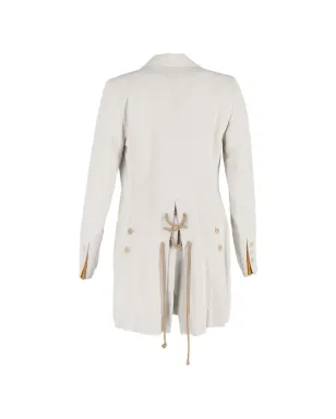 Ann Demeulemeester Vintage ダブルブレスト レースアップ コート - サムネイル2