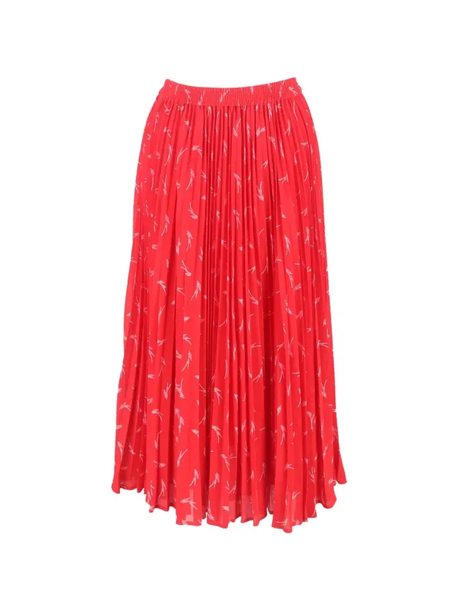 Michael Kors Vintage Michael Kors Vintage プリーツ入りプリント柄ミディスカートの商品画像