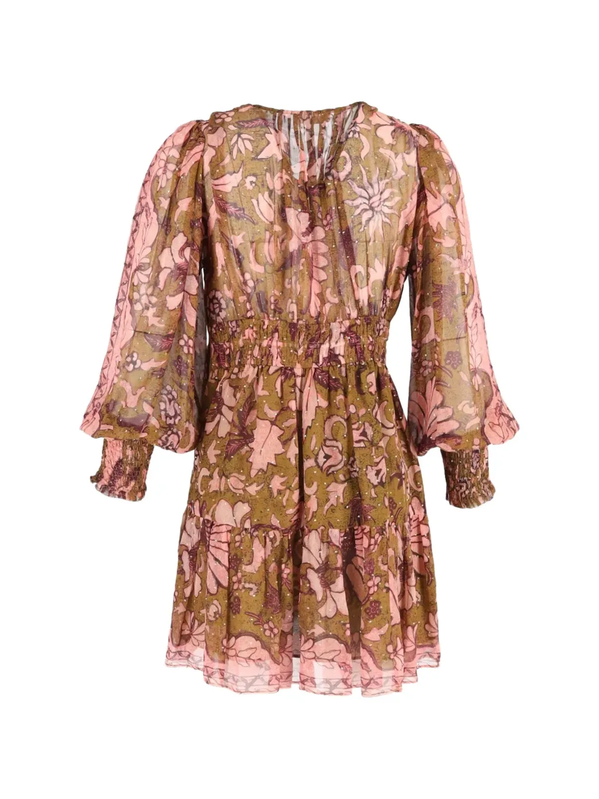 Ulla Johnson ロゼッタプリント ミニドレス - 画像2