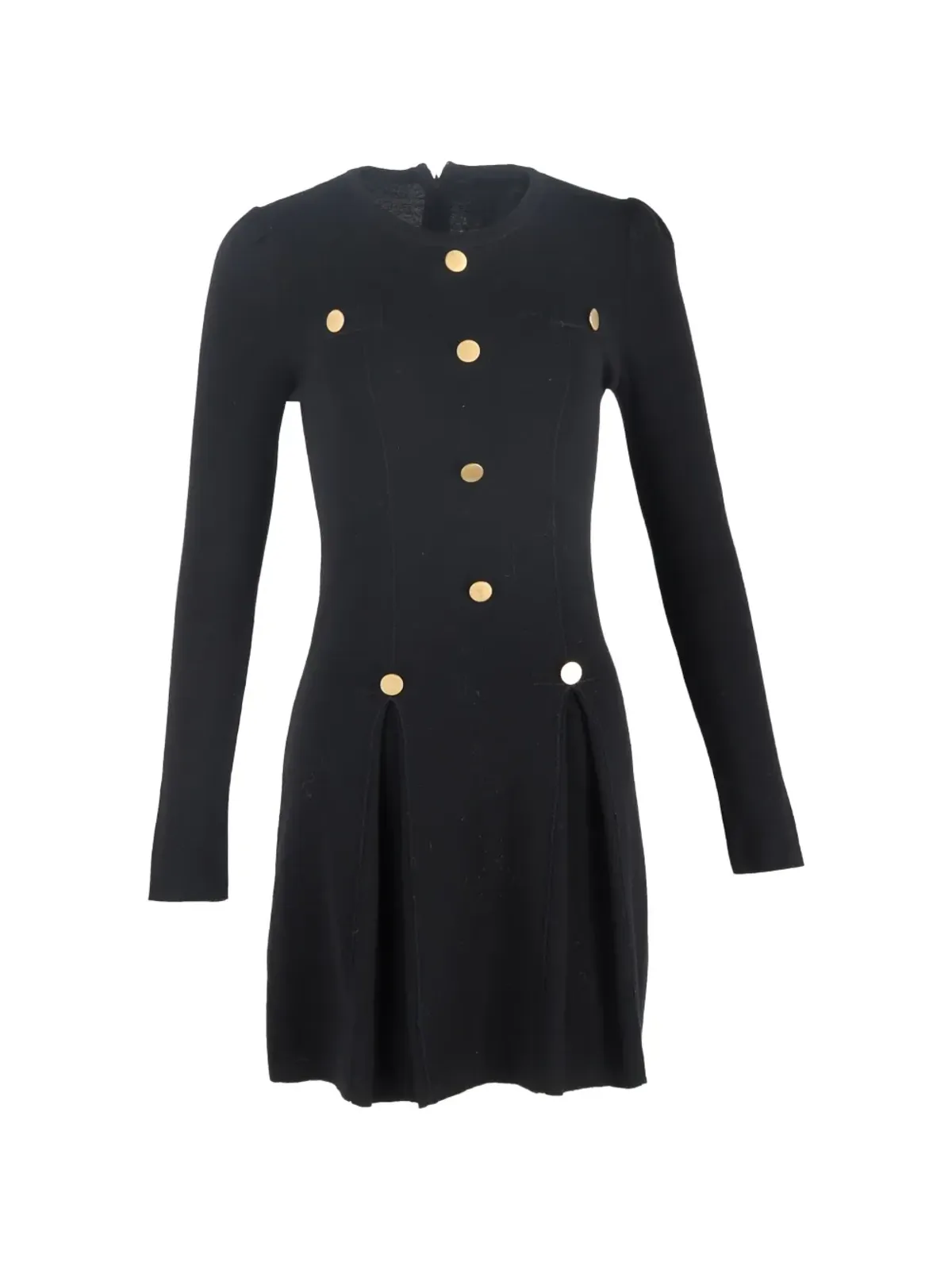 Chloé Vintage ボタン付きウールミニドレス - 画像1