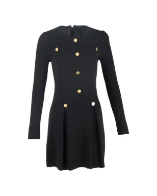 Chloé Vintage ボタン付きウールミニドレス - サムネイル1