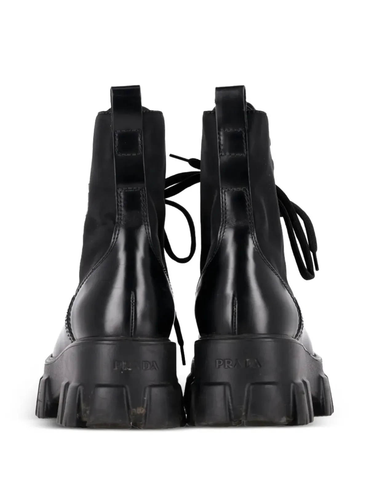 Prada Pre-Owned モノリス プラットフォーム コンバットブーツ - 画像3