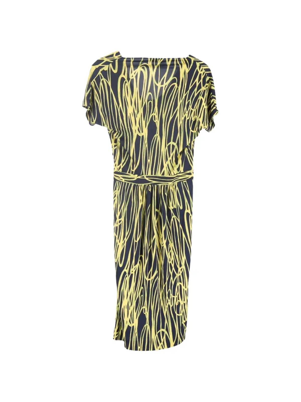 Moschino Pre-Owned printed silk dress - Blue - 画像2