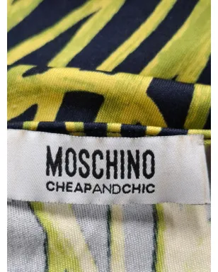 Moschino Pre-Owned printed silk dress - Blue - サムネイル3