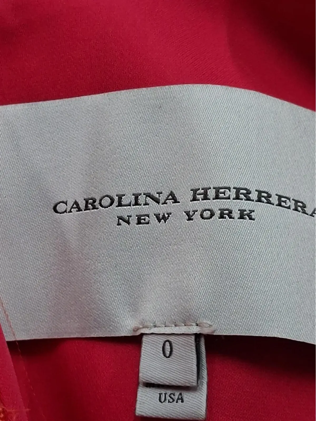 Carolina Herrera Vintage ギャザー入りボリカラー ミディドレス - 画像3